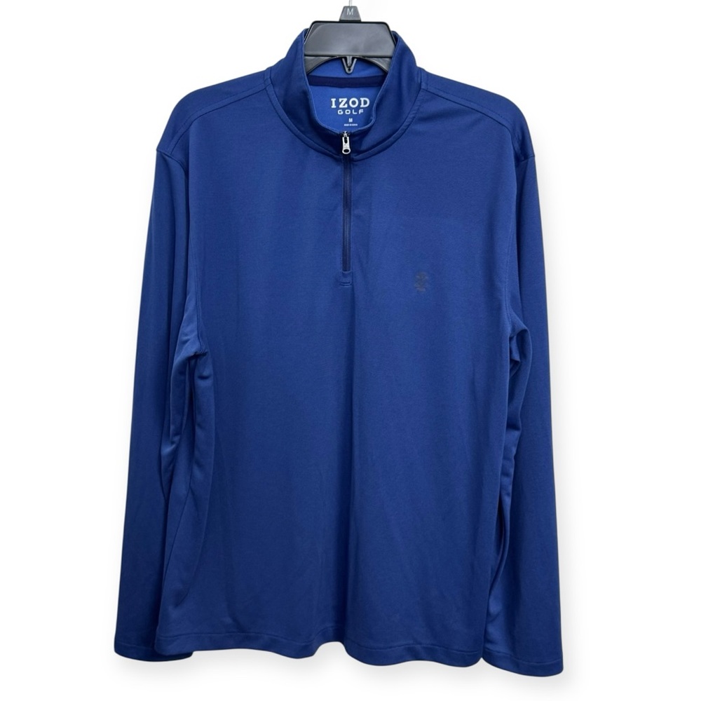 Izod Men's Blue Performance Quarter-Zip Pullover Size M